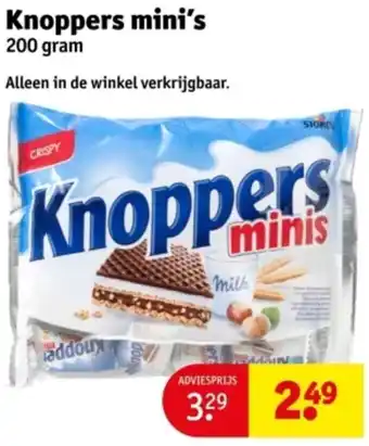 Kruidvat Knoppers mini's aanbieding