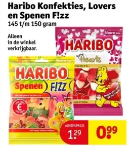 Kruidvat Haribo Konfekties, Lovers en Spenen F!zz aanbieding