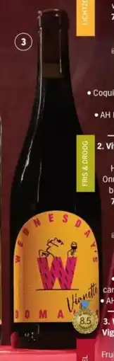 Albert Heijn Wednesday's Domaine Vignette Rood Alcoholvrij aanbieding
