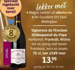 Albert Heijn Vignerons de l'Enclave Châteauneuf-du-Pape aanbieding