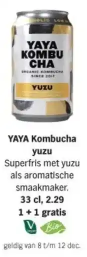Albert Heijn YAYA Kombucha yuzu aanbieding