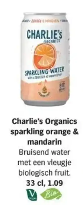 Albert Heijn Charlie's Organics sparkling orange & mandarin aanbieding