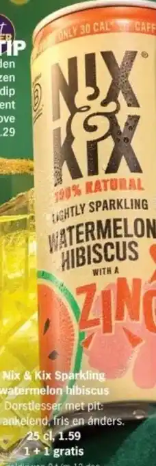 Albert Heijn Nix & Kix Sparkling watermelon hibiscus aanbieding