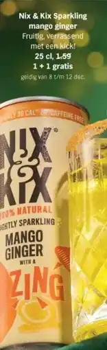 Albert Heijn Nix & Kix Sparkling mango ginger aanbieding