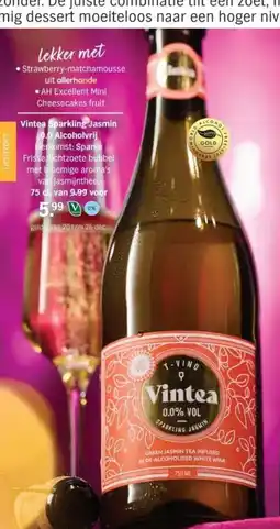 Albert Heijn Vintea Sparkling Jasmin 0.0 Alcoholvrij aanbieding