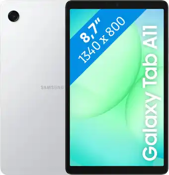 Coolblue Samsung Galaxy Tab A11 8,7 inch 64GB Wifi Zilver aanbieding