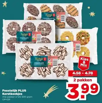 PLUS Feestelijk PLUS Kerstkoekjes aanbieding