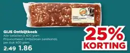 PLUS GIJS Ontbijtkoek aanbieding