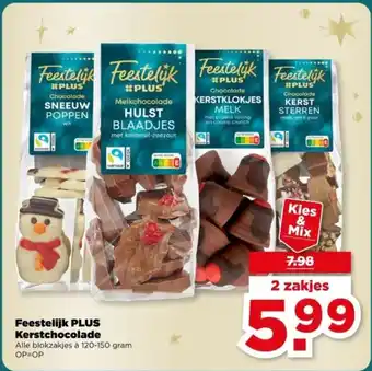 PLUS Feestelijk PLUS Kerstchocolade aanbieding