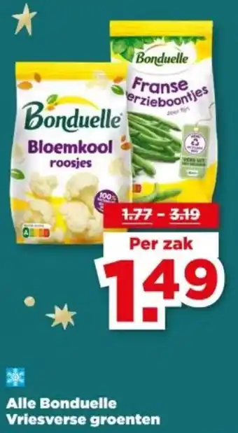 PLUS Alle Bonduelle Vriesverse Groenten aanbieding
