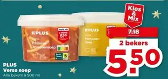 PLUS PLUS Verse Soep aanbieding