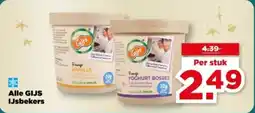 PLUS Alle GIJS IJsbekers aanbieding