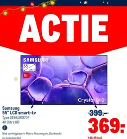 Makro Samsung55 LCD smart-tv aanbieding
