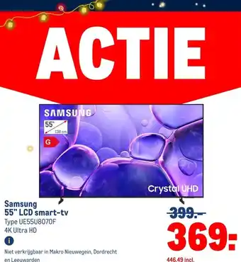 Makro Samsung55 LCD smart-tv aanbieding