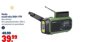 Makro Nedis noodradio DAB+/FM aanbieding