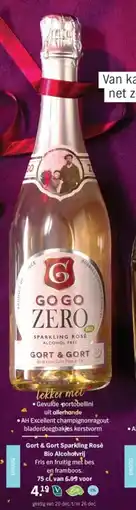 Albert Heijn Gort & Gort Sparkling Rosé Bio Alcoholvrij aanbieding