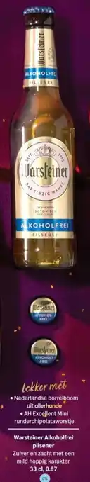 Albert Heijn Warsteiner Alkoholfrei pilsener aanbieding