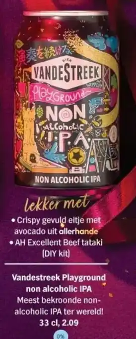 Albert Heijn Vandestreek Playground non alcoholic IPA aanbieding