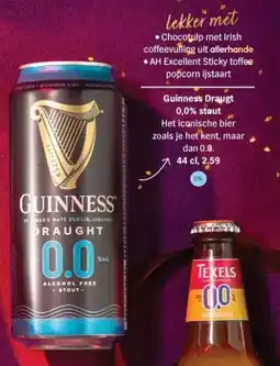 Albert Heijn Guinness Draugt 0,0% støut aanbieding