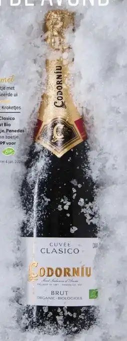 Albert Heijn Codorníu Clasico Cava Brut Bio aanbieding