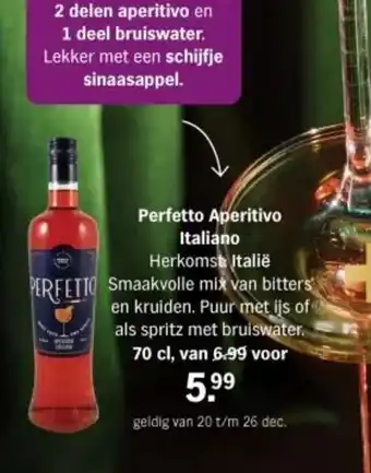 Albert Heijn Perfetto Aperitivo Italiano aanbieding