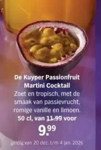 Albert Heijn De Kuyper Passionfruit Martini Cocktail aanbieding