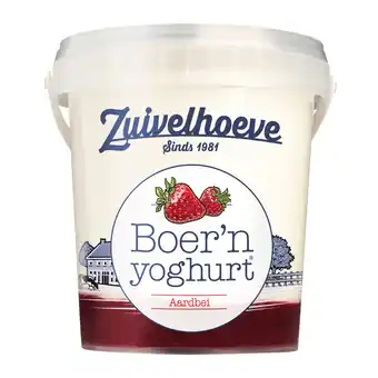 PLUS Zuivelhoeve Boer'n Yoghurt Aardbei aanbieding
