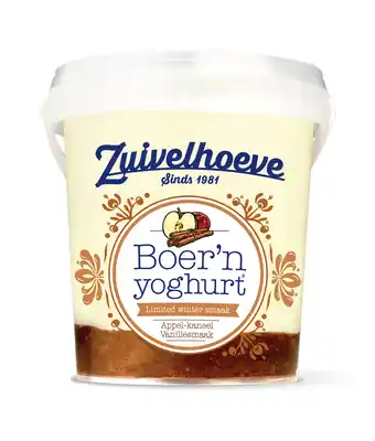PLUS Zuivelhoeve Boer'n yoghurt Appel Kaneel aanbieding