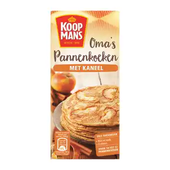 PLUS Koopmans Oma's pannenkoekenmix kaneel aanbieding