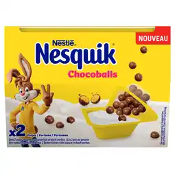 PLUS Nestlé Nesquik Chocoballs 2x 120g aanbieding