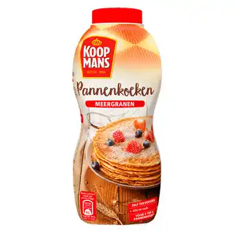 PLUS Koopmans Pannenkoekenmix meergranen schudfles aanbieding