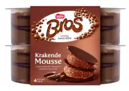 PLUS Nestlé Bros krakende mousse melkchocolade 4st aanbieding