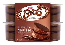 PLUS Nestlé Bros krakende mousse melkchocolade 4st aanbieding