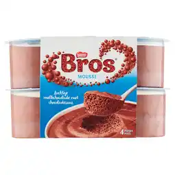 PLUS Nestlé Bros Melkchocolade mousse 4st aanbieding