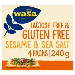 PLUS Wasa Knackebrot sesam gluten & lactosevrij aanbieding