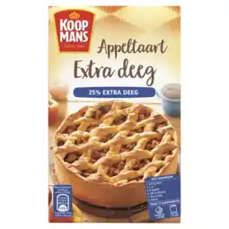 PLUS Koopmans Appeltaart extra deeg bakmix aanbieding