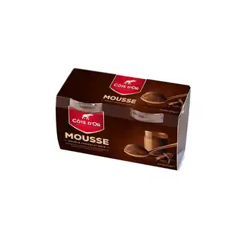 PLUS Mondelez Côte d'or chocolade mousse 2x55g aanbieding