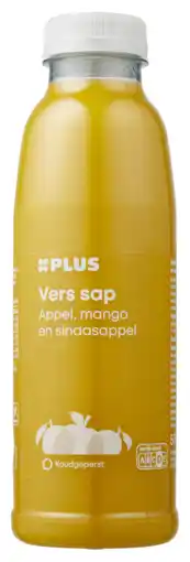 PLUS PLUS vers sap Appel, sinaasappel mango aanbieding