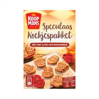 PLUS Koopmans Speculaas koekjespakket bakmix aanbieding