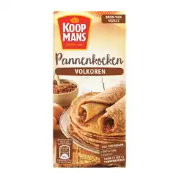 PLUS Koopmans Pannenkoekenmix volkoren aanbieding