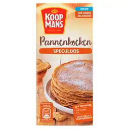 PLUS Koopmans Pannenkoekmix Speculoos aanbieding