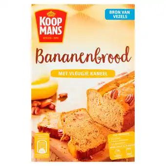 PLUS Koopmans Bananenbrood met kaneel bakmix aanbieding