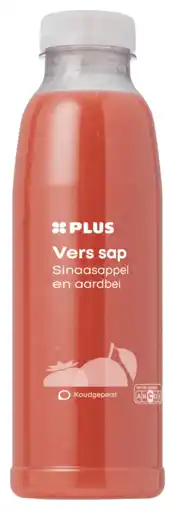PLUS PLUS Vers sap sinaasappel aardbei aanbieding