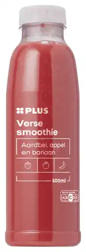 PLUS PLUS verse smoothie appel aardbei banaan aanbieding