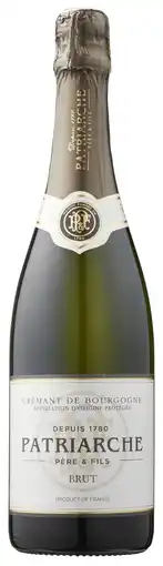 PLUS Patriarche Crémant de Bourgogne Brut aanbieding
