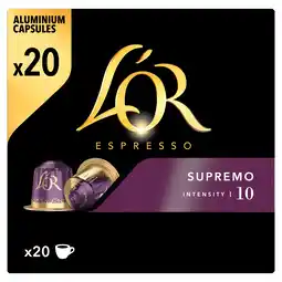 PLUS L'Or Espresso capsules supremo sterkte 10 aanbieding