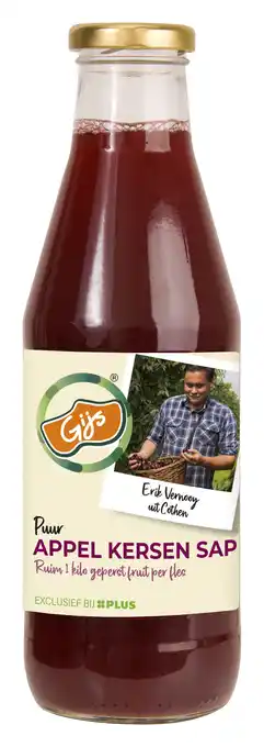 PLUS GIJS Appel-kersensap aanbieding