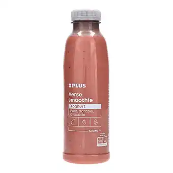 PLUS PLUS Verse smoothie yoghurt peer aardbei av aanbieding