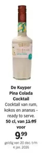 Albert Heijn De Kuyper Pina Colada Cocktail aanbieding