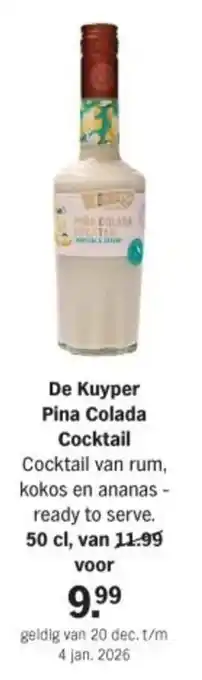 Albert Heijn De Kuyper Pina Colada Cocktail aanbieding